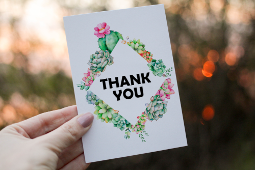 Thank You Card, Card for Thank You, Greetings Card